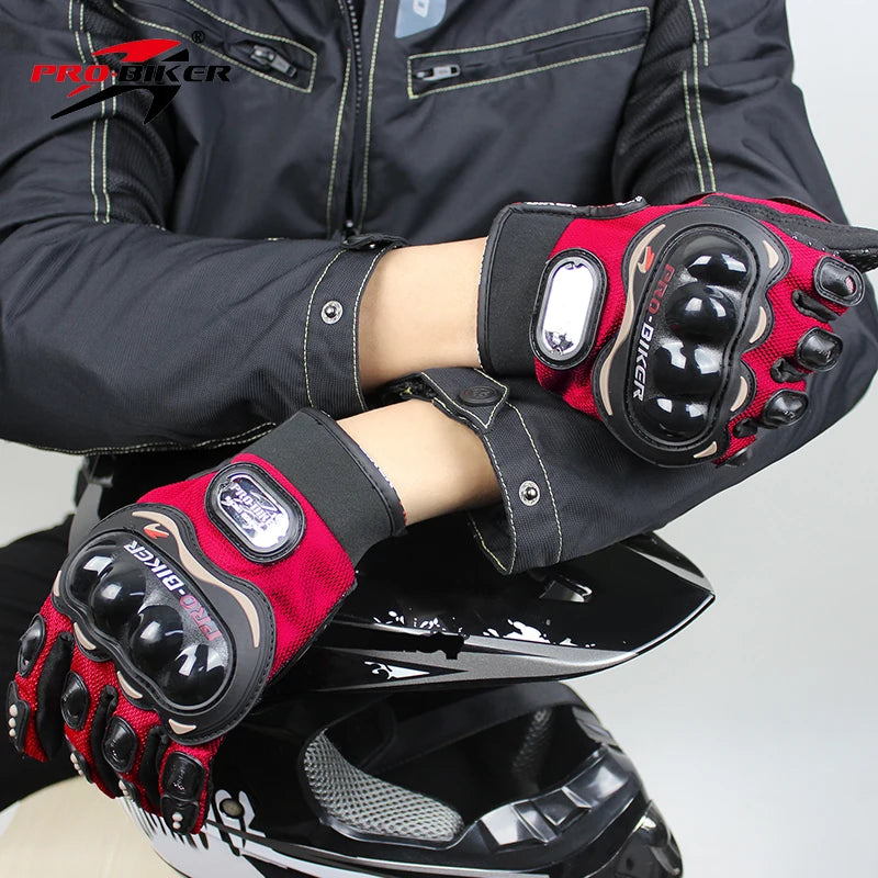Full-Finger Racing Gloves for Outdoor Exercise Gym Cycling Other Sports Touch Screen Compatible Non-Slip Breathable Motorcycle