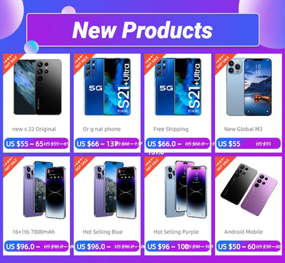 galaxy Smsung Celular S 22 Phone Goophone Symphonette 6000mah Android Smart Phone