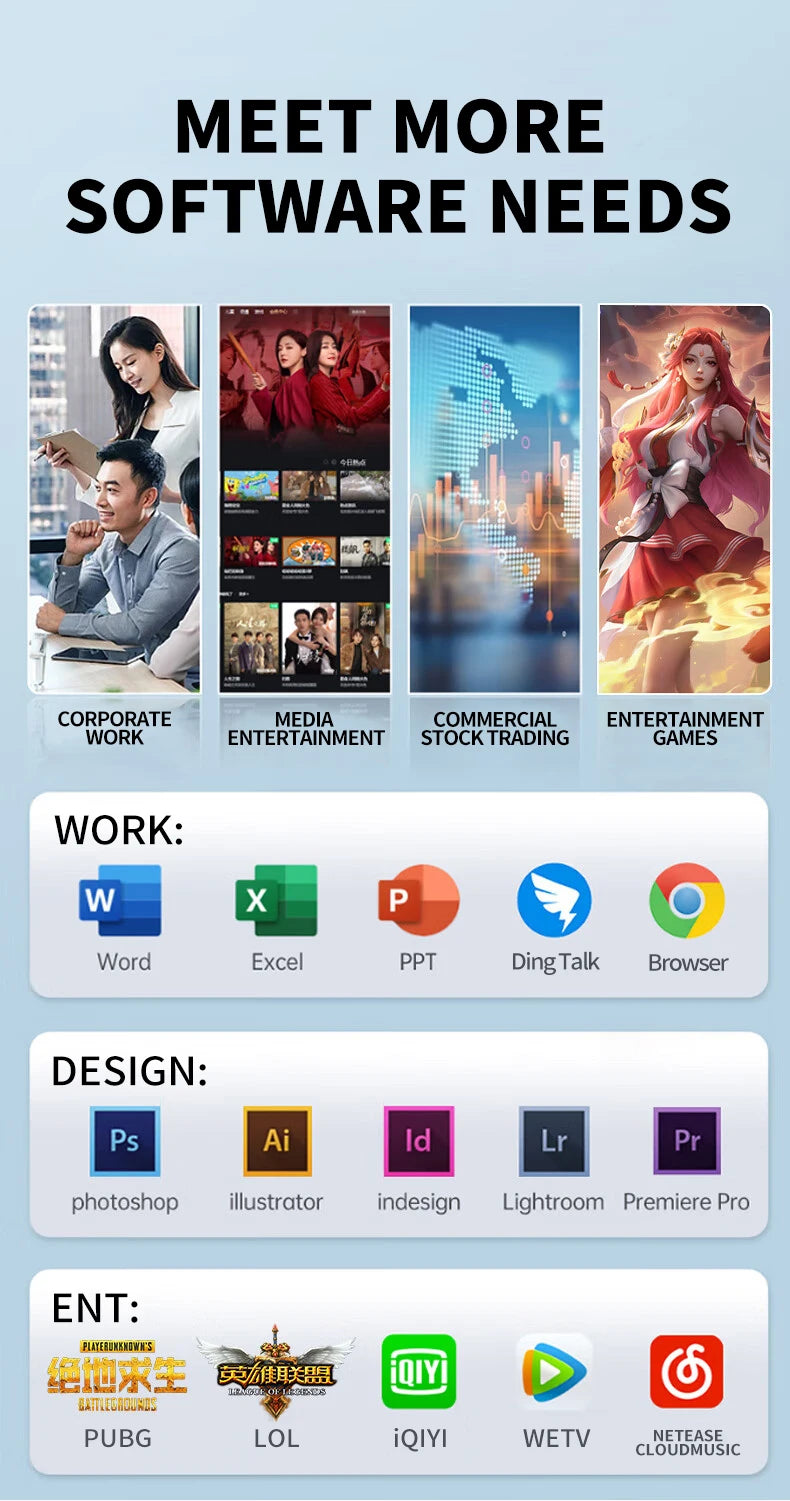 24"27''Inch Curved 8gb16gb32gb Ram 512 Gb Ssd Core I7 I5 I3 Processor All in One Computer Desktop All in One Pc for Supermarket