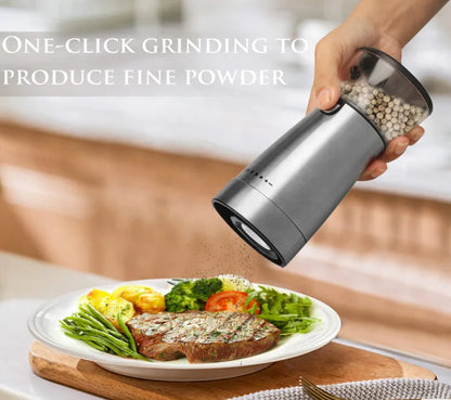 Manufactures Top Seller Products USB Electric Spice Rechargeable Salt and Pepper Electric Grinder with Glass Bottle