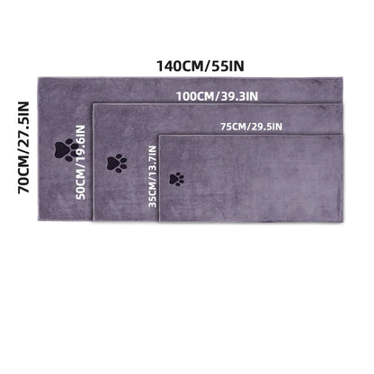 Wholesale Custom Soft Absorbent Lint-Free Microfiber Dog Paw Microfiber Quick Dry Dog Cleaning Paw Bath Towel for Dog Drying