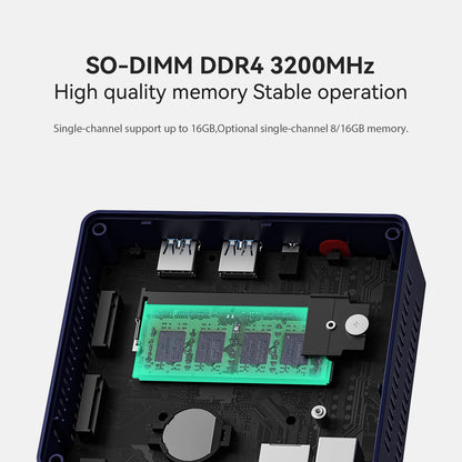 Mini PC Beelink S13 Pro Intel N150 Microcomputador Desktop Ultrafino para Trabalho e Entretenimento