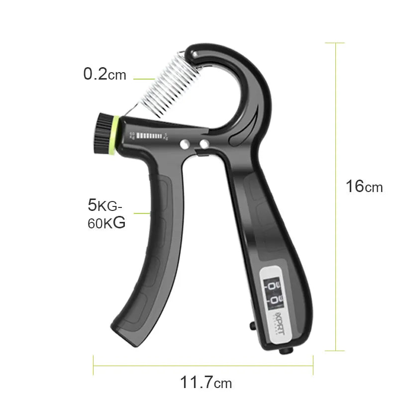 Gym at Home  Strengthener Wrist Finger and Fore Arm Exerciser Power Grip  With Counting Metal Hand Grips Strengthener