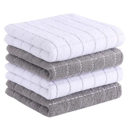Ultra-Soft Absorbent Lint-Free Dark Checkered Kitchen Towels