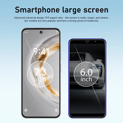 2025 New Arrival Original I17 17 Pro Max 5G Smartphone 144Hz 7.3 Display 108MP Rear Camera 16GB+1TB Storage Deca Core MTK