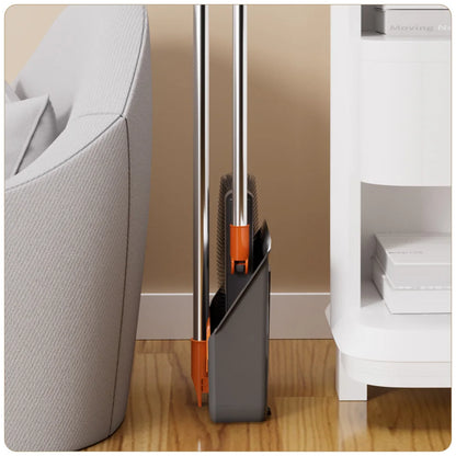 High Quality Durable Stainless Steel Magic Broom Long-Handled Dustpan Set Soft Bristles PP for Home Cleaning for Kitchen Floors