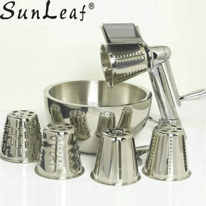 Made in China Hot Sale Zinc Alloy Salad Cutter New Design 5 in 1 Kitchen Cooking Set Food Processor Blender for Household