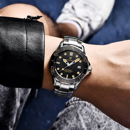 Pagani Design 2025 Automatic Watches for men mechanical wristwatch men Top Brand Luxury men watch 100m waterproof NH35 steel 007
