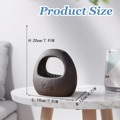 Local Warehouse in Stock Zen Relaxation Resin Rain Curtain Waterfall Fountain Indoor Tabletop Fountain With Led Light