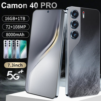 Hot-Selling Camon 40 Pro Original 16GB +1TB Mobile Phone 6800Mah Android 14 Large HD Gaming Custom Global 5G Smartphones