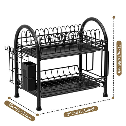 Multifunctional Kitchen Storage Rack Multi-Layer Bowl Chopsticks Drain Rack Plate Drying Bowl Rack Chopsticks Tube Boxed