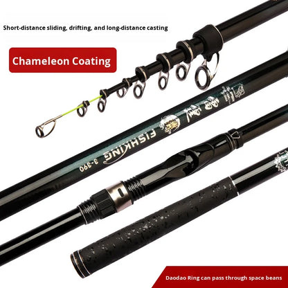 2025 Upgrade Fast Performance Carbon Sea Rod for Carp Fishing New Model with Soft-Tipped Rock & Rubber Handle for Bottom Fishing