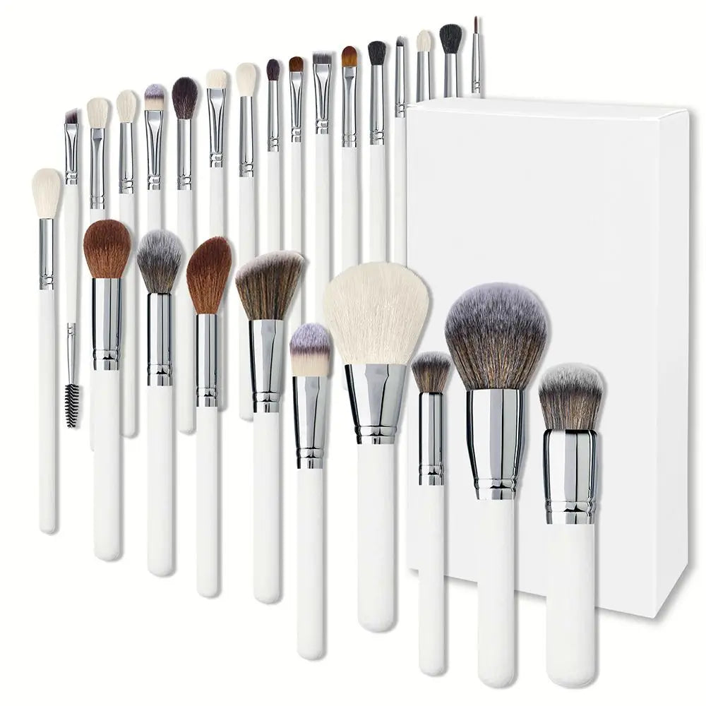 New Product Brown Makeup Brush Set Custom logo Abs Professional Makeup Brush Set Makeup Brush Set with Cylinder case