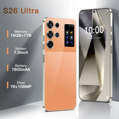 High Quality S26 ultra 5G Smartphone Global Version HD Android 14 Decacore 16GB+1TB Storage Original Unlocked Mobile Phone