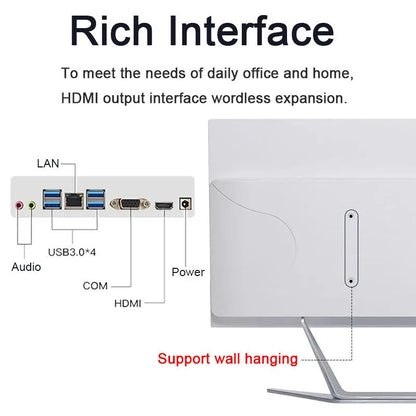 All-in-one Desktop Kit 21.5 23.8 27 Inches OEM ODM Industrial PC Factory Direct Wholesale Touch Screen Monoblock Pc All-in-one