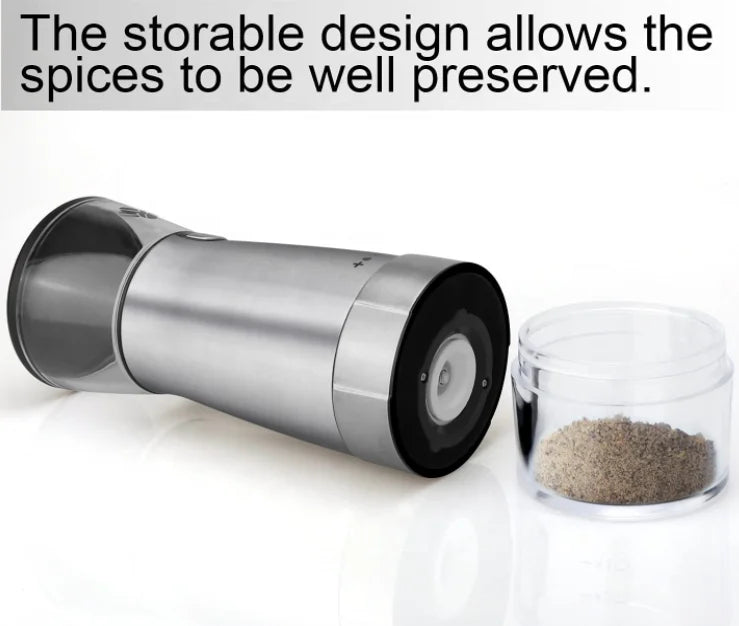 Manufactures Top Seller Products USB Electric Spice Rechargeable Salt and Pepper Electric Grinder with Glass Bottle