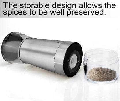 Manufactures Top Seller Products USB Electric Spice Rechargeable Salt and Pepper Electric Grinder with Glass Bottle