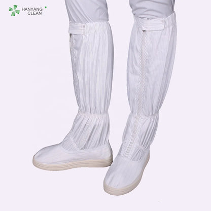 H-3517 Cleanroom Unisex PVC Outsole Autoclavable Anti-static Sterile Esd Boot Shoes for Medical Pharmaceutical Factory