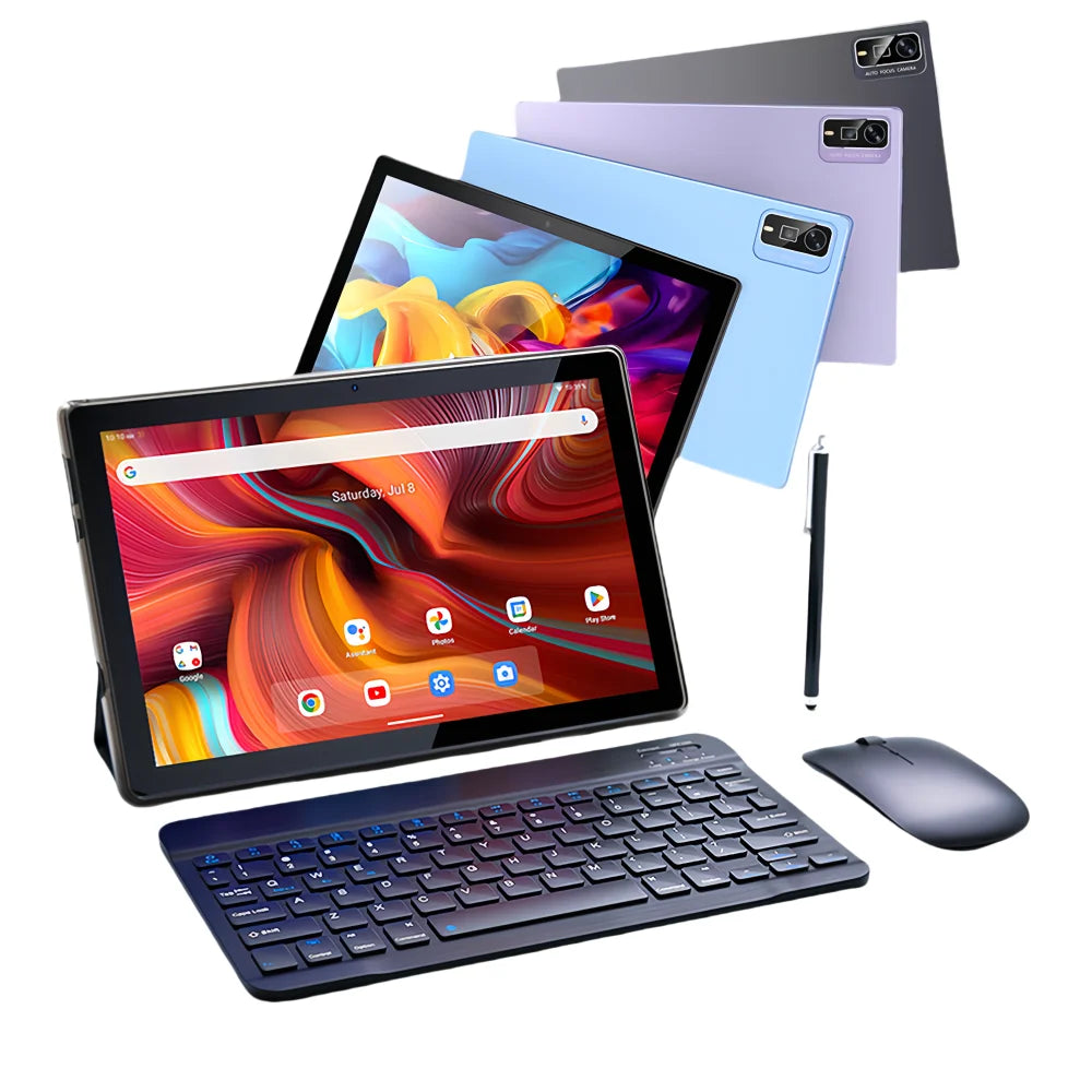 10.1 Inch Gaming Tablette Pour Enfant Pc Android Wifi 16GB+512GB 4G Dual SIM 5G Network Tablet with keyboard and Pen