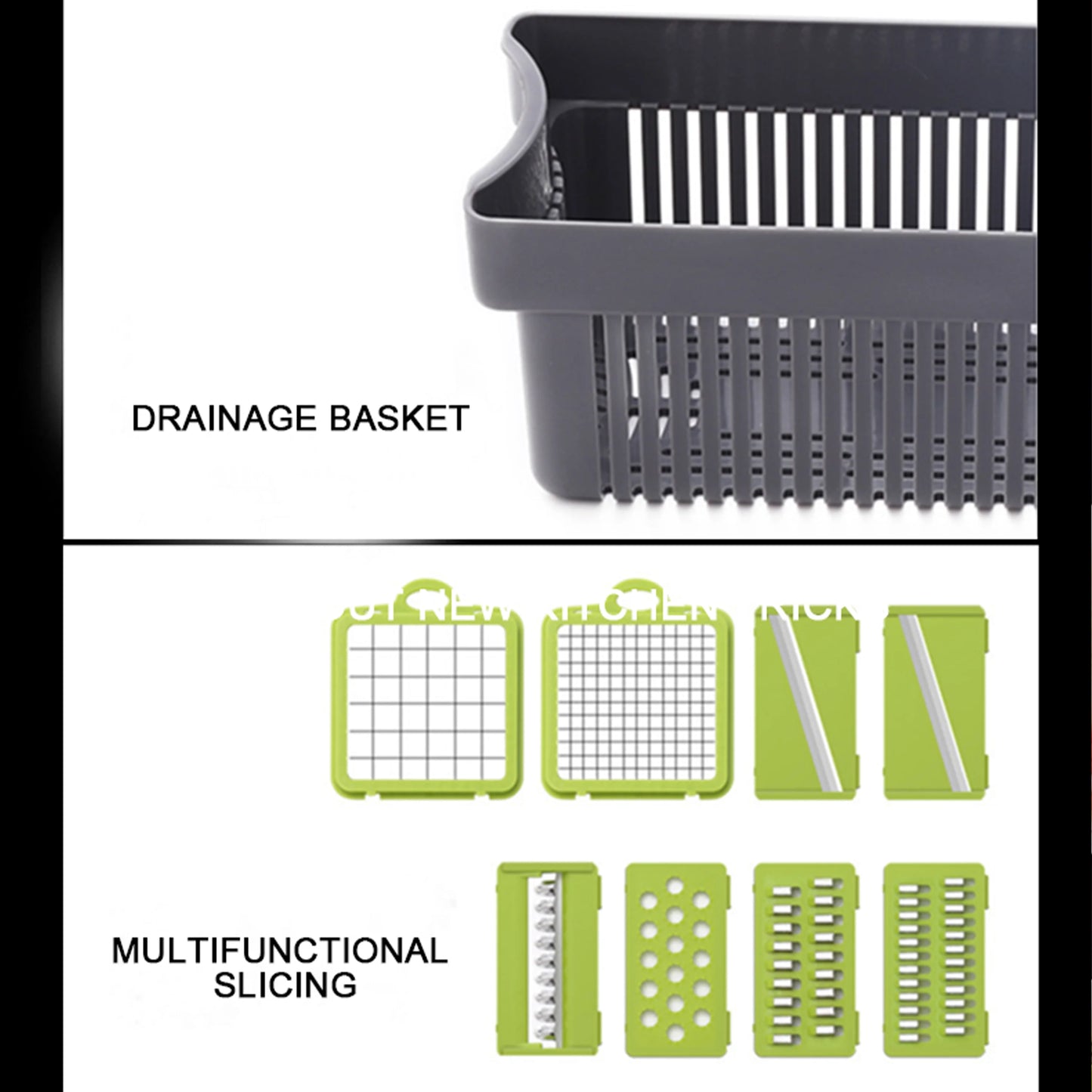 Factory Wholesale Kitchen Accessories 14 in 1 Food Cutter Veggie Onion Chopper Mandoline Slicer Multifunctional Vegetable Cutter