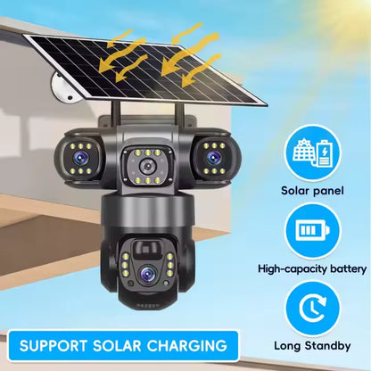 Câmara Solar 4G PTZ VTS28-G 6MP — Segurança Sem Fios