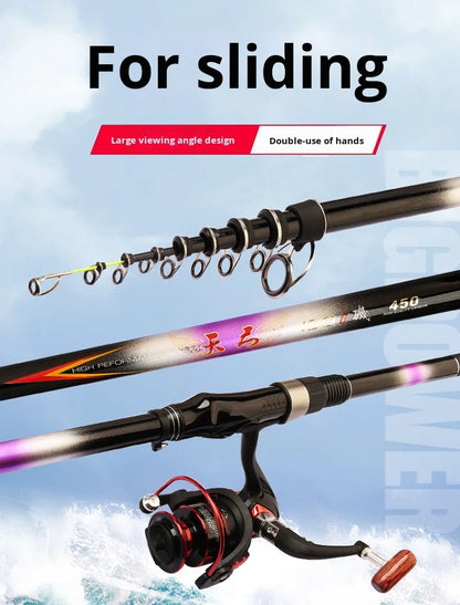 2025 Upgrade Fast Performance Carbon Sea Rod for Carp Fishing New Model with Soft-Tipped Rock & Rubber Handle for Bottom Fishing