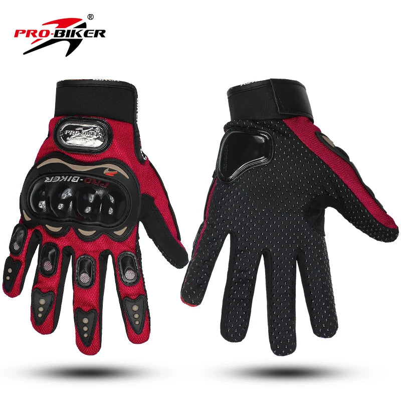 Full-Finger Racing Gloves for Outdoor Exercise Gym Cycling Other Sports Touch Screen Compatible Non-Slip Breathable Motorcycle