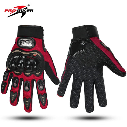 Full-Finger Racing Gloves for Outdoor Exercise Gym Cycling Other Sports Touch Screen Compatible Non-Slip Breathable Motorcycle