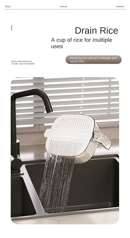 Large Capacity Press-Type Storage Box for Rice Flour Cereals Household Insect-Proof Moisture-Proof Food Grade Sealed Tank