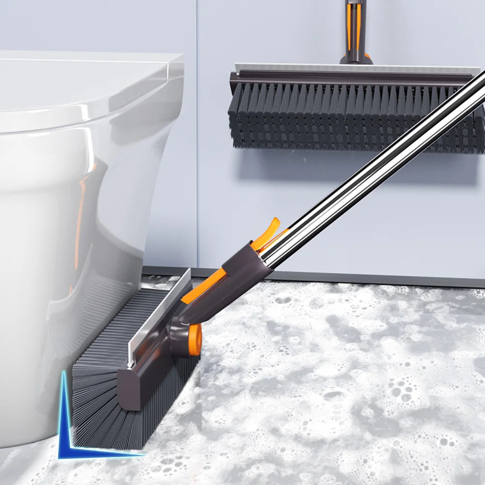 Multi Functional Kitchen Bathroom Floor Cleaning Brush Broom Extendable Silicone Magic Scraper Window Car Glass Cleaning Brush
