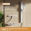 High Quality Wall Mounted 2 Function Brass Shower Hot and Cold Mixer Bathroom Piano Waist Spray Shower Set