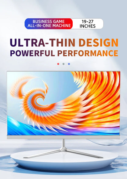 24"27''Inch Curved 8gb16gb32gb Ram 512 Gb Ssd Core I7 I5 I3 Processor All in One Computer Desktop All in One Pc for Supermarket