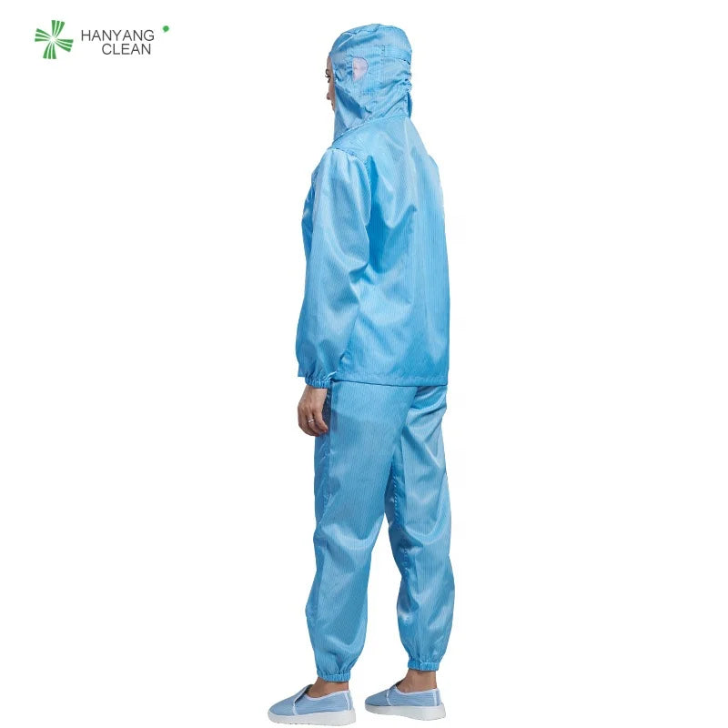 H-1122 Autoclavable Clean Room Reusable Washable Clothing Esd Anti Static Coverall