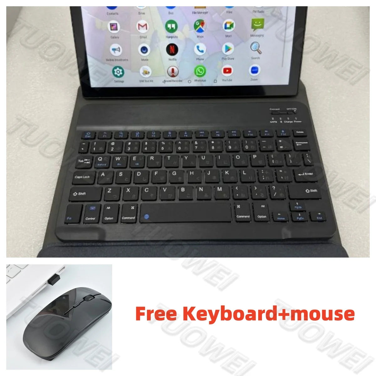 Tablet de 10,1 polegadas com Android 14, alta configuração, grande memória (22 GB + 2 TB), compatível com cartão SIM e GPS. Ideal para trabalho, jogos e brincadeiras. Possui conectividade 5G. Perfeito para PC.