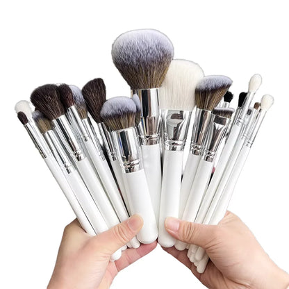 New Product Brown Makeup Brush Set Custom logo Abs Professional Makeup Brush Set Makeup Brush Set with Cylinder case