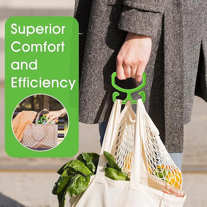 Multipurpose Grocery Shopping Bag Carrier Handle Holder With Double Buckle Comfortable Grip Labor Saving Tools