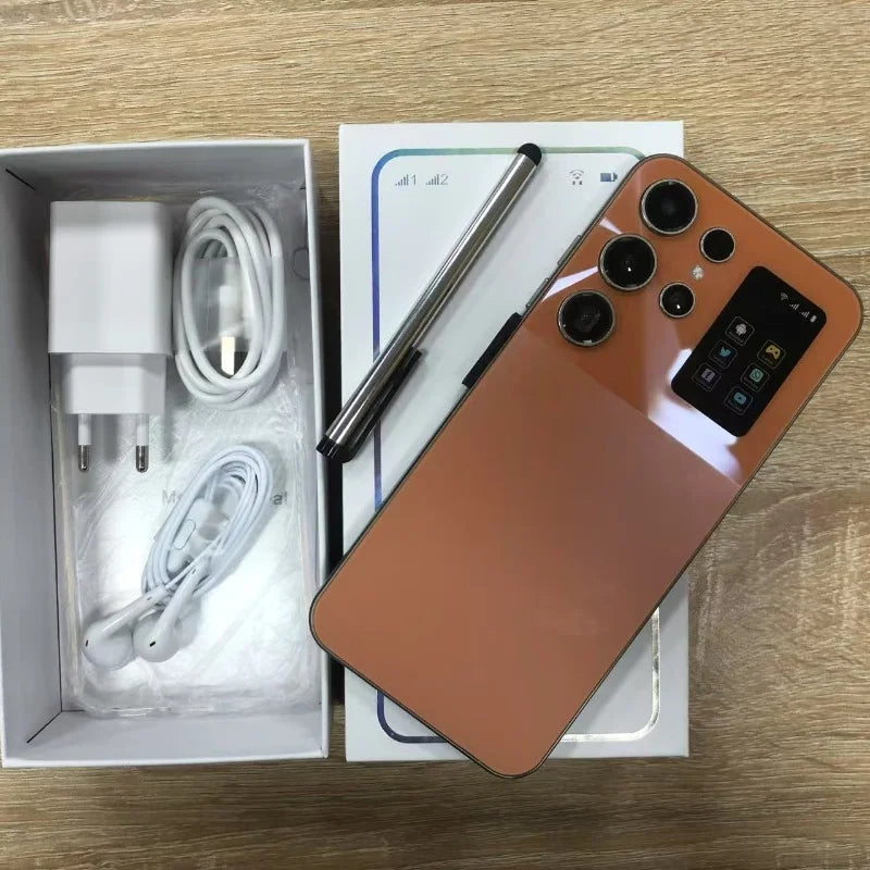 Smartphone Android 15 S25 Ultra de alta qualidade, ecrã de 7,3 polegadas, 22 GB + 1 TB, 5G, desbloqueado, dual SIM, câmara traseira de 108 MP, grande sucesso de vendas, venda por grosso global.