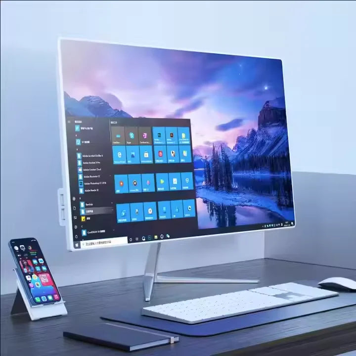 Factory Price 23.8 Inch Core  I5    SSD Generation Gaming Pc Full Setup All-in-one Computers with OEM