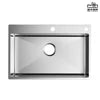 Modern 304 Stainless Steel Single Bowl Sink Anti-Rust Undermount Design for Kitchen & Restaurant