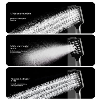 High Quality Wall Mounted 2 Function Brass Shower Hot and Cold Mixer Bathroom Piano Waist Spray Shower Set