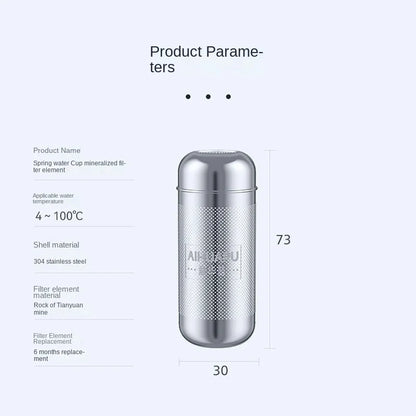 Alkaline Water Stick PH Alkalizer Ionizer Stainless Steel Hydrogen Minerals Wand Water Purifier Filter