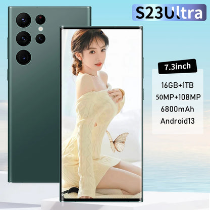 Hotselling Galaxy S24 Ultra Android Phone S-Pen 3+64GB Fast Charging 4G WIFI 6.8inch Screen Gaming Smartphone Mobile Phone LTE