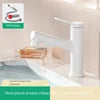 Modern All Copper Pull-Out Basin Faucet Hot Cold Single-Handle Design for Household Washbasin Bathroom Cabinet Toilet Wash Basin