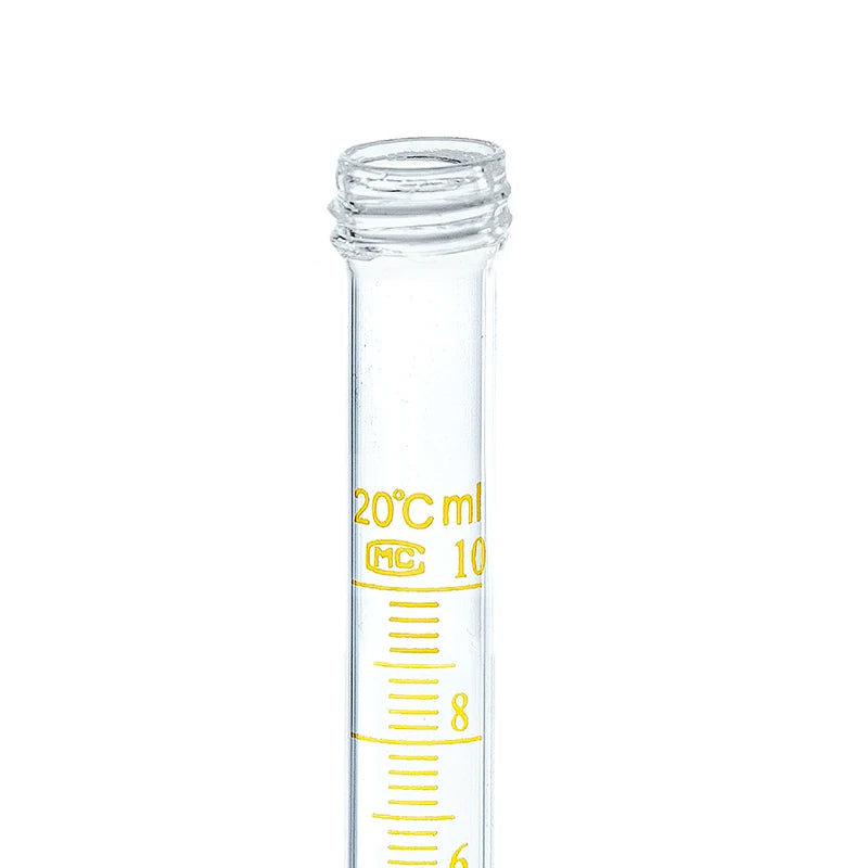 Laboratory 10 15 20 25ml Glass Graduated Round Flat Bottom Centrifugal test Tube With Thread Screw Cap Lid