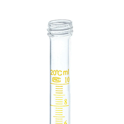 Laboratory 10 15 20 25ml Glass Graduated Round Flat Bottom Centrifugal test Tube With Thread Screw Cap Lid