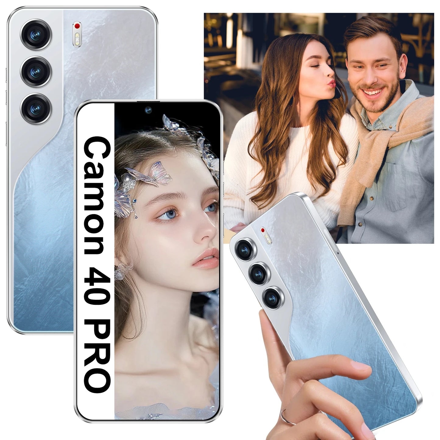 Hot-Selling Camon 40 Pro Original 16GB +1TB Mobile Phone 6800Mah Android 14 Large HD Gaming Custom Global 5G Smartphones