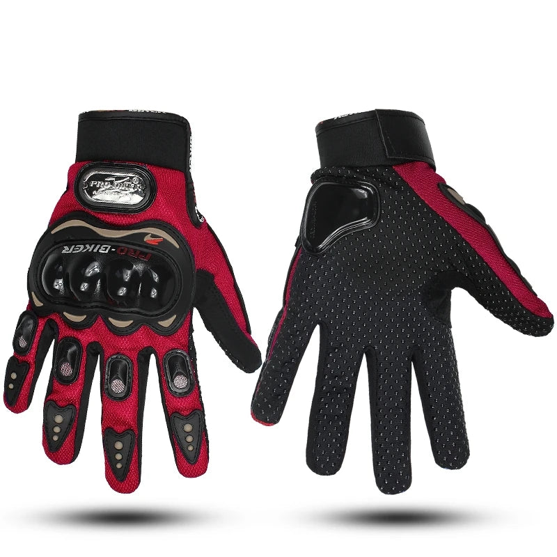 Full-Finger Racing Gloves for Outdoor Exercise Gym Cycling Other Sports Touch Screen Compatible Non-Slip Breathable Motorcycle