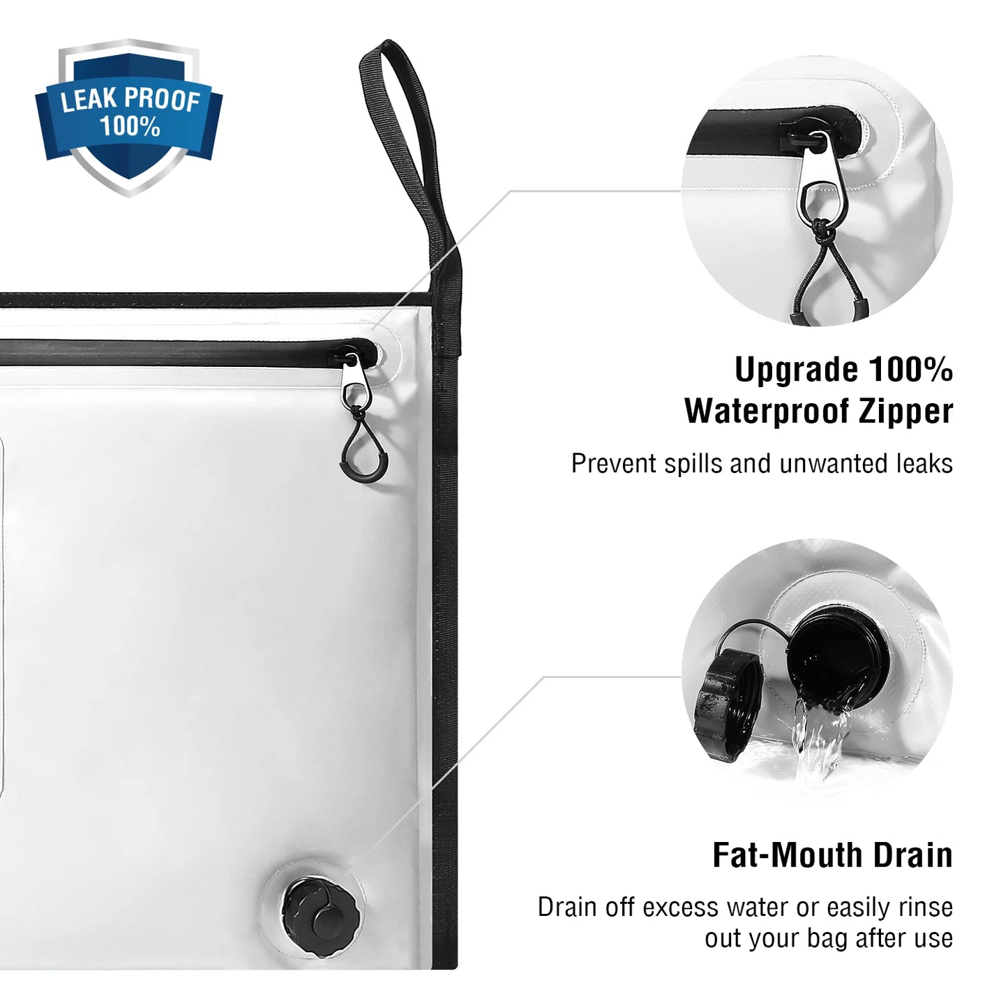 Buffalo Gear Insulated Fish Cooler Bag 40*18in Waterproof Zip Fishing Kill Keep Ice Cold Fresh Portable Custom Fish Cooler Bag