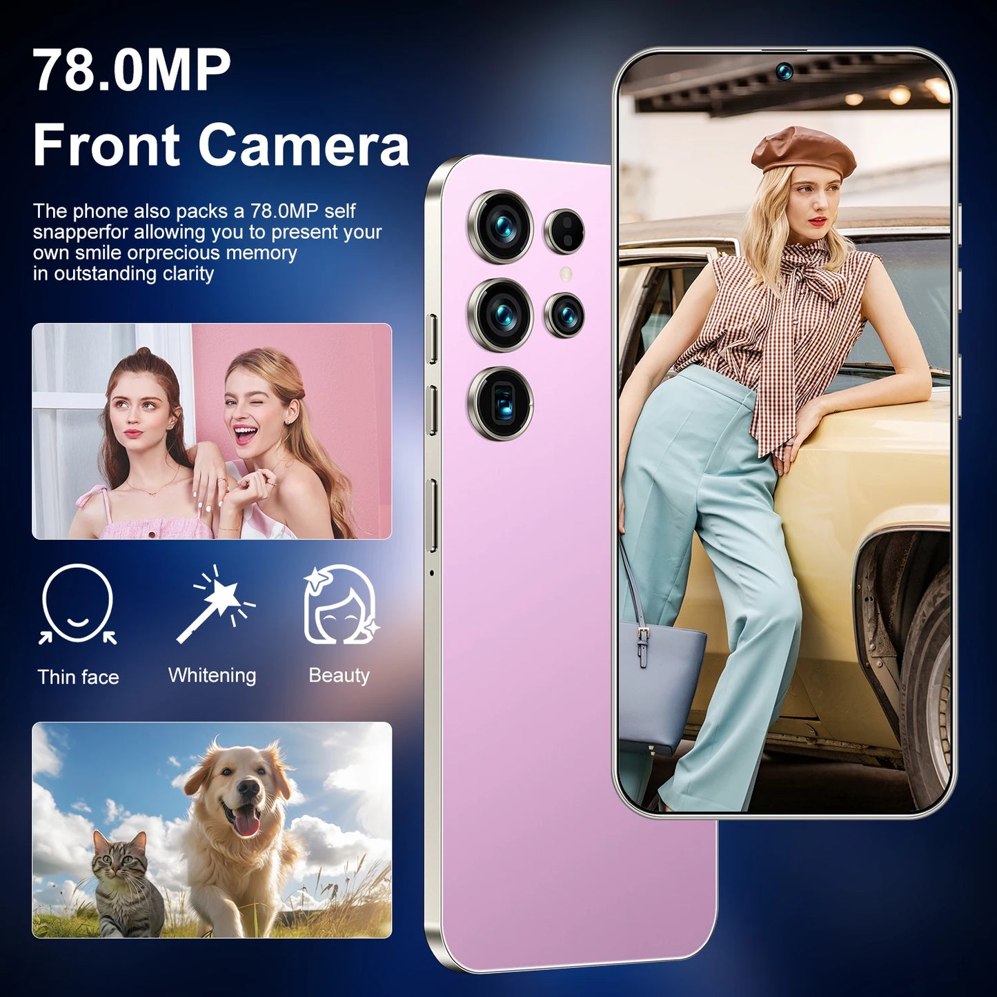 Smartphones Android S26 Ultra 5G originais de alta qualidade, com 22 GB de RAM e 2 TB de armazenamento, ecrã HD de 7,3 polegadas. Modelo S25 Ultra.