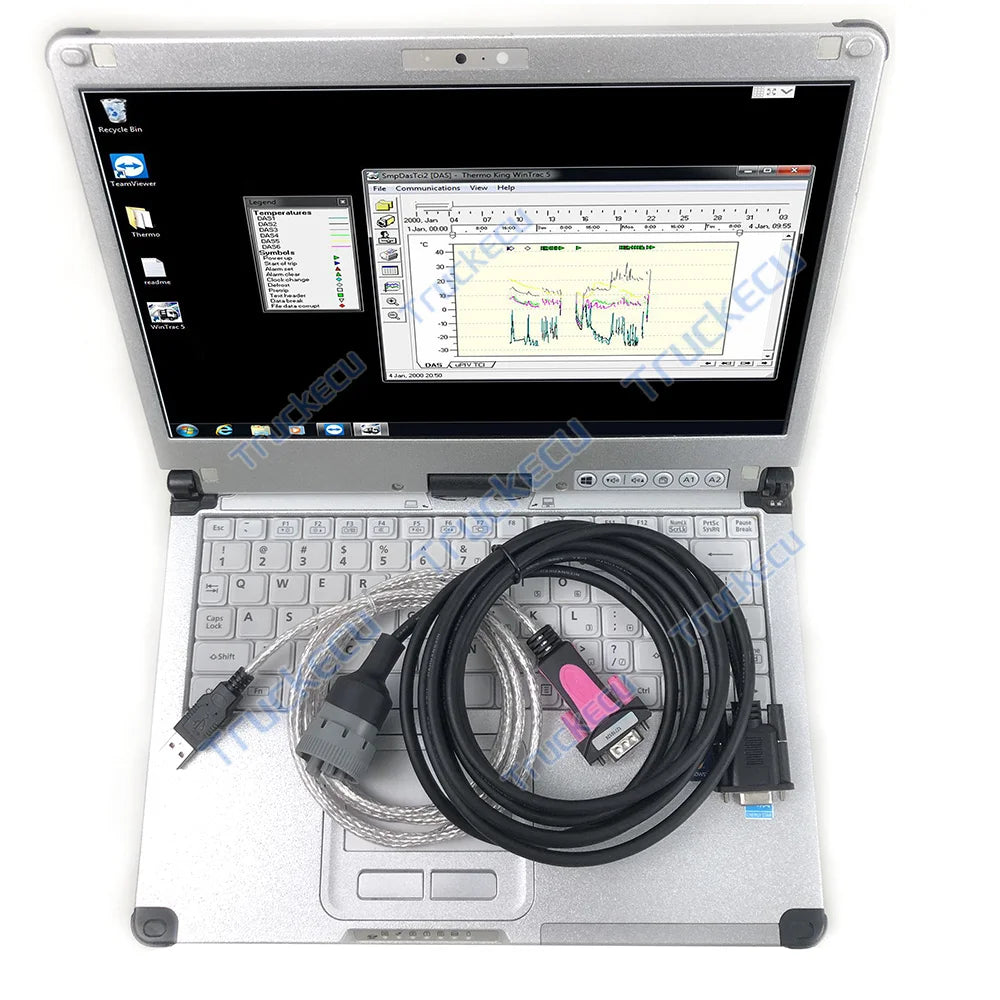 Toughbook C2 Laptop Thermo-King Forklift Truck Diagnostic Scanner Tool for Thermo King Diagnostic Tool Wintrac software